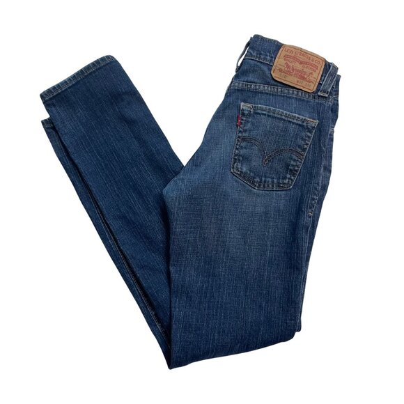 Levis 510 Womens Super Skinny Denim Blue Jeans  30 x 30 u - Picture 9 of 9